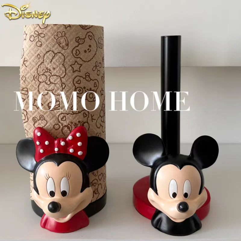 

Disney Anime Hobby Mickey Mouse Minnie Creative Kitchen Upright Paper Towel Hanger No Punch Lazy Cartoon Rag Holder Indoor Gift