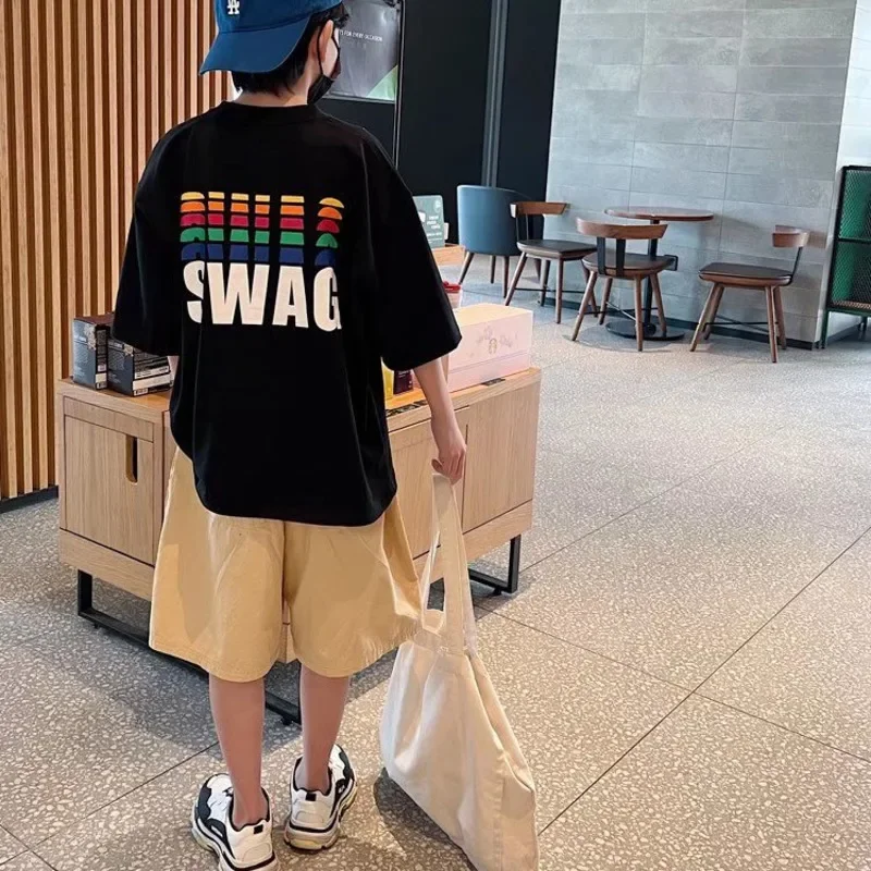Boys' Summer Short Sleeve T-shirt New Small And Medium Children's Round Neck Top Children's Casual Versatile Half Sleeve Fashion
Boys' Summer Short Sleeve T-shirt New Small And Medium Children's Round Neck Top Children's Casual Versatile Half Sleeve Fashion