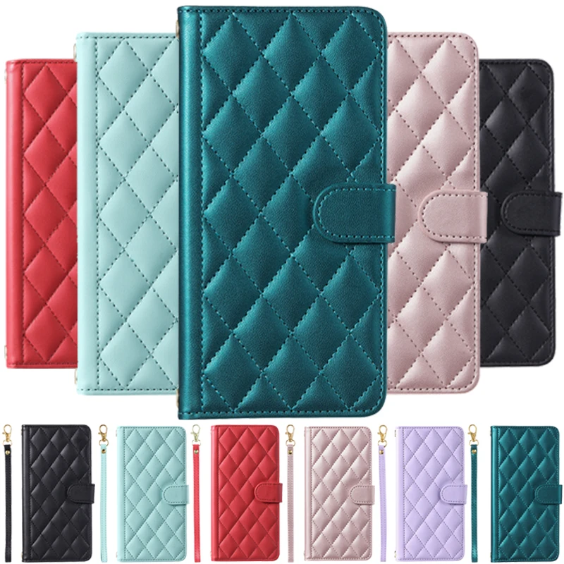 

For OPPO A53 4G 2020 CPH2127 6.5" Cases Rhombic Houndstooth Flip Wallet Case on For OPPO A53 A31 A5 A9 A32 A33 2020 Coque Covers