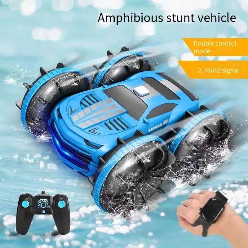 

Kid 2.4GHz Amphibious RC Car RC Stunt Cars 4WD Double Sided 360° Rotating Off-Road 5-12Year Halloween Toy Boy Girl Birthday Gift