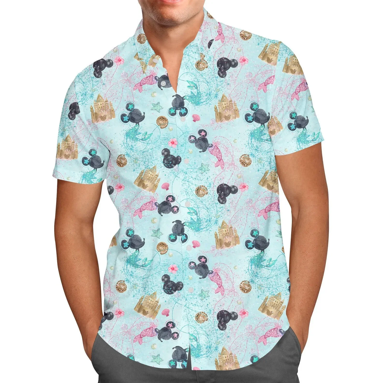Watercolor Minnie Mermaids Hawaiian Shirt Disney Inspired Men's Button Down Short-Sleeved Shirt Men's Women's Casual Beach Shirt
Watercolor Minnie Mermaids Hawaiian Shirt Disney Inspired Men's Button Down Short-Sleeved Shirt Men's Women's Casual Beach Shirt