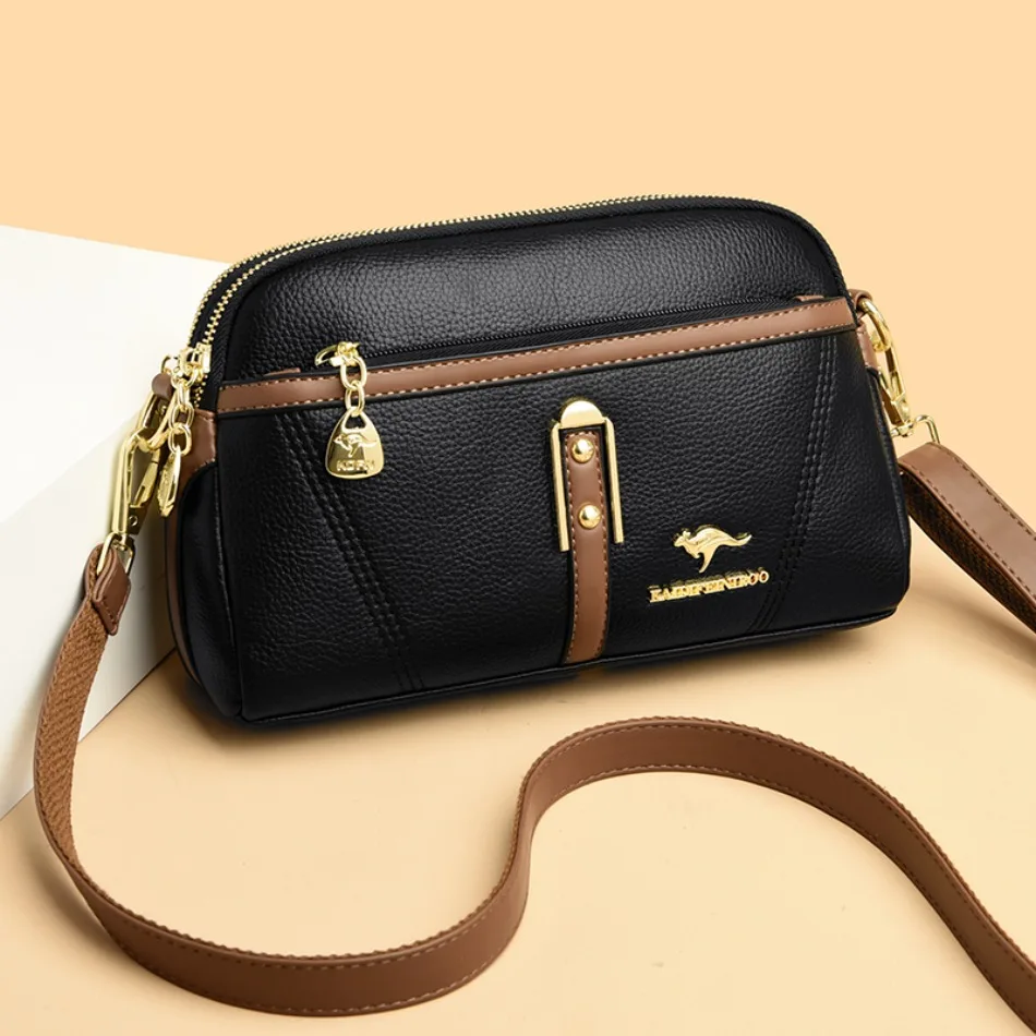 

Высококачественная однотонная кожаная сумка на плечо, женская сумка, дизайнерская роскошная женская сумка-почтальонка через плечо, сумка для женщин 2024