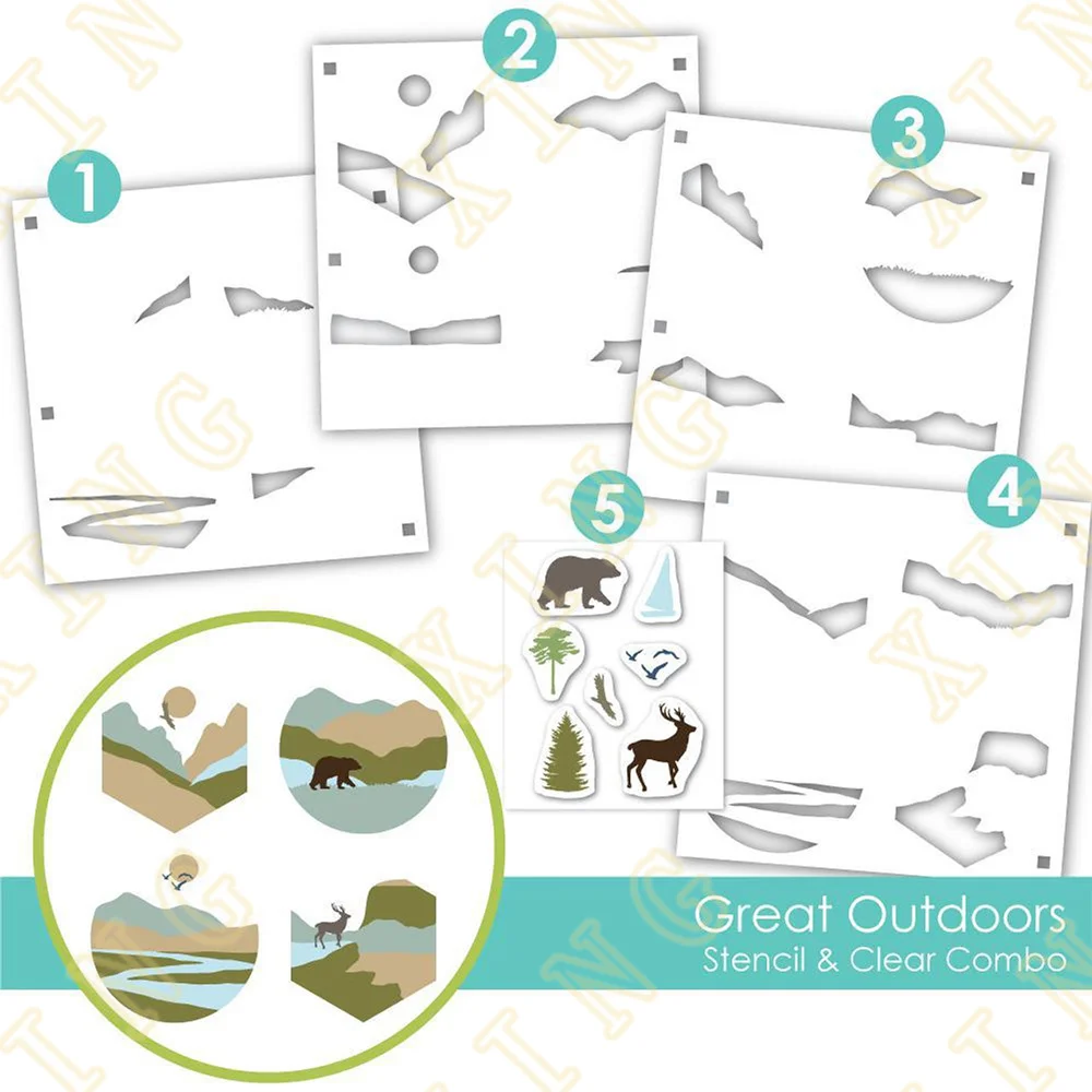 Great Outdoors Clear Stamps Stencil Scrapbook Diary Decoration Stencil Embossing Template DIY Greeting Card Handmade New Arrival
Great Outdoors Clear Stamps Stencil Scrapbook Diary Decoration Stencil Embossing Template DIY Greeting Card Handmade New Arrival
