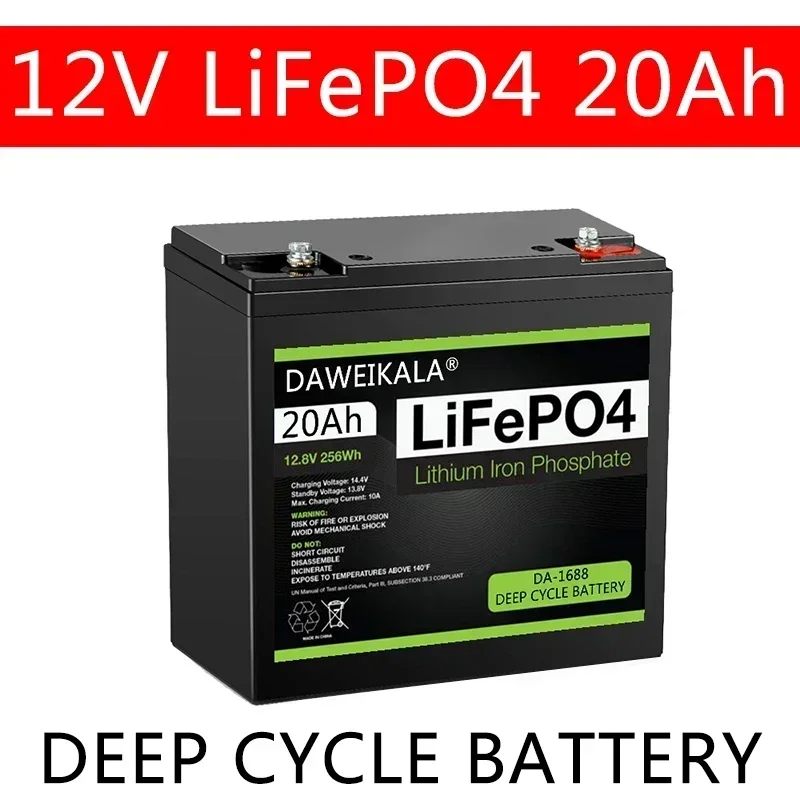 New 12V 20Ah LiFePo4 Battery Lithium Iron Phosphate 12V 24V LiFePo4 Rechargeable Battery for Kid Scooters Boat Motor Tax Free
New 12V 20Ah LiFePo4 Battery Lithium Iron Phosphate 12V 24V LiFePo4 Rechargeable Battery for Kid Scooters Boat Motor Tax Free