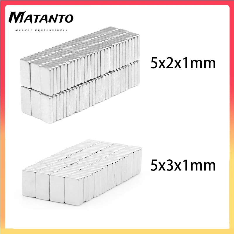 100PCS 5X2x1 5x5x2 5x5x5mm Small Block Neodymium Magnets Sheet Permanent Strong Powerful Magnetic Magnet Imanes
100PCS 5X2x1 5x5x2 5x5x5mm Small Block Neodymium Magnets Sheet Permanent Strong Powerful Magnetic Magnet Imanes