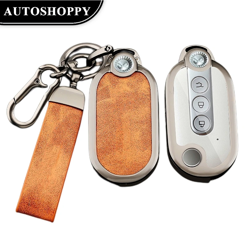 New Fashion Metal Zinc Alloy Car Key Case Suitable For Wuling Sunshine Wuling MiniEV Key Cover Holder Protect Skin
New Fashion Metal Zinc Alloy Car Key Case Suitable For Wuling Sunshine Wuling MiniEV Key Cover Holder Protect Skin