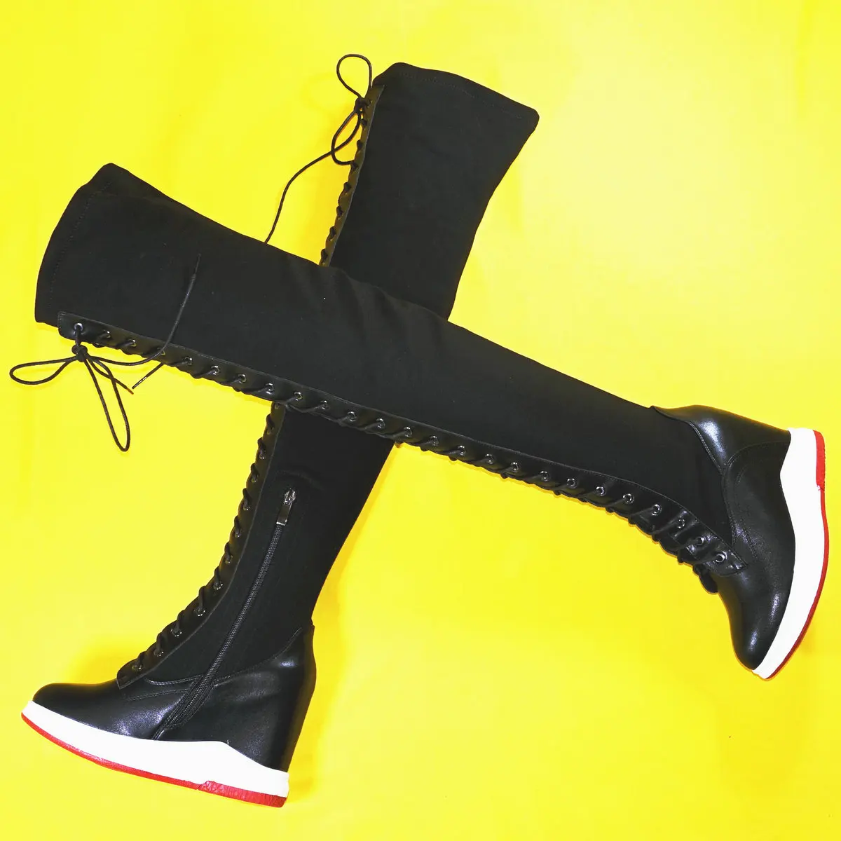 Big Size Platform Pumps Shoes Women Plus Size Genuine Leather High Heel Vulcanized Shoes Female Stretch Fabric Fashion Sneakers
Big Size Platform Pumps Shoes Women Plus Size Genuine Leather High Heel Vulcanized Shoes Female Stretch Fabric Fashion Sneakers