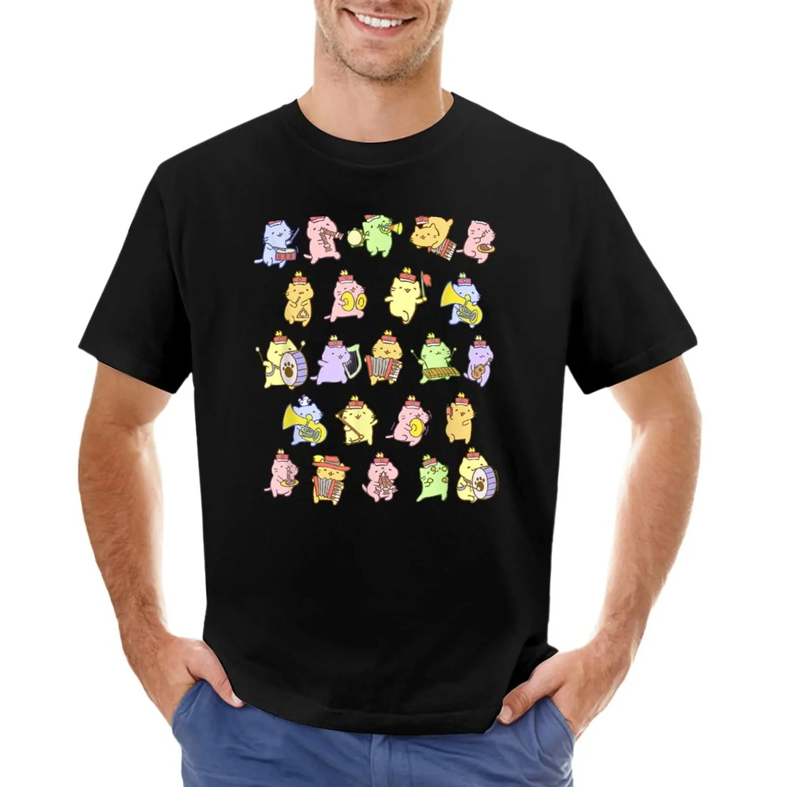Cute Neko Cat Band T-Shirt man clothes Anime t-shirt customized t shirts mens clothing
Cute Neko Cat Band T-Shirt man clothes Anime t-shirt customized t shirts mens clothing