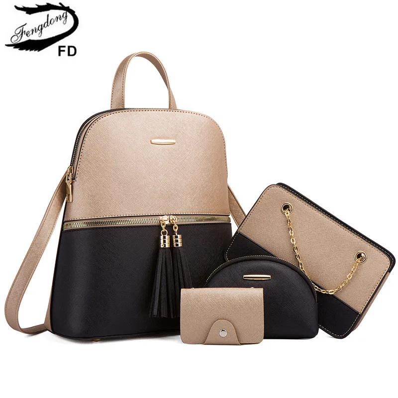 4pcs/set woman fashion backpack female shoulder crossbody bag set PU leather Backpack clutch bag luxury card holder women gift
4pcs/set woman fashion backpack female shoulder crossbody bag set PU leather Backpack clutch bag luxury card holder women gift