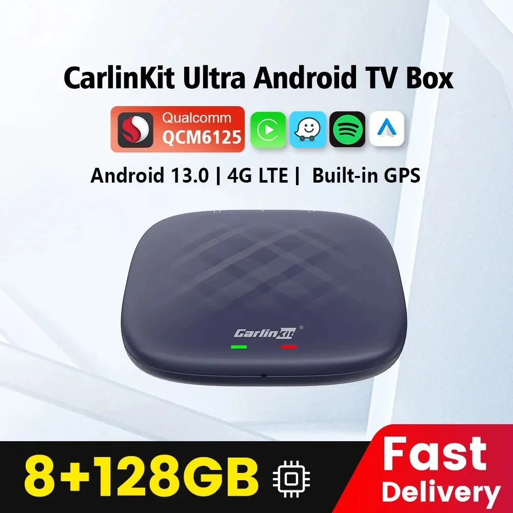 8G+128G Android 13 CarPlay TV AI Box Ultra QCM6125 8-Cores Wireless CarPlay& Android Auto YouTube Netflix FOTA Upgrade
8G+128G Android 13 CarPlay TV AI Box Ultra QCM6125 8-Cores Wireless CarPlay& Android Auto YouTube Netflix FOTA Upgrade
