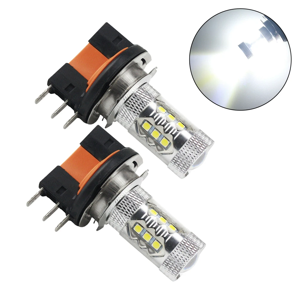 

Lights Fog Lights Car 12 Volt Lamp 3030 6500K 80W Car Fog Lights DC 12V-24V LED Headlight Bulb LED Lamp None Brand New