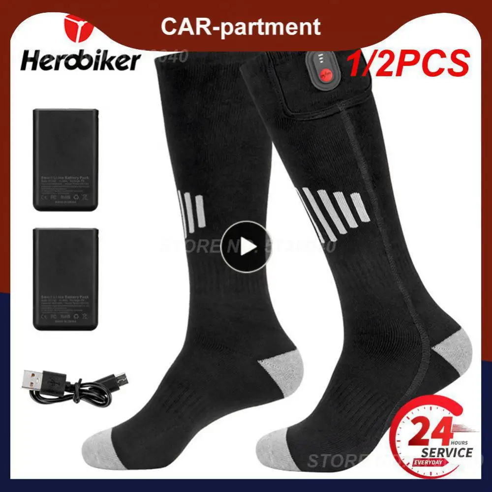 1/2PCS Winter Heated Socks Motorcycle Outdoor Warmth USB Rechargeable 65℃ Heating Socks Heated Boots Snowmobile Skiing Sock
1/2PCS Winter Heated Socks Motorcycle Outdoor Warmth USB Rechargeable 65℃ Heating Socks Heated Boots Snowmobile Skiing Sock