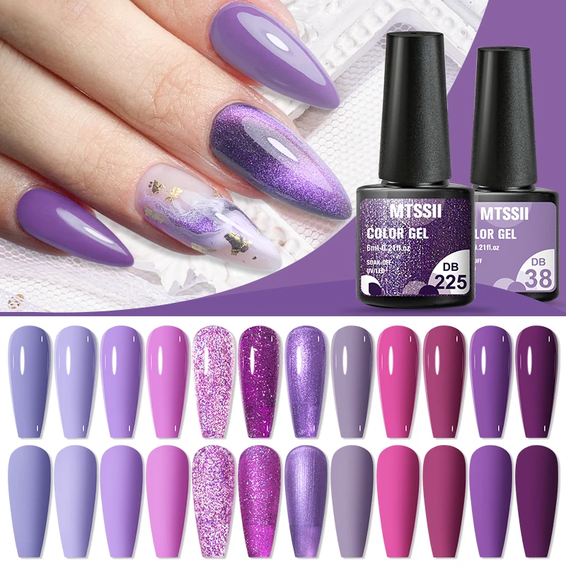 Mtssii 6ml Purple Glitter Gel Nail Polish Colors Semi Permanent Soak Off UV LED Varnishes Manicure For Nail Art Gel Polish
Mtssii 6ml Purple Glitter Gel Nail Polish Colors Semi Permanent Soak Off UV LED Varnishes Manicure For Nail Art Gel Polish