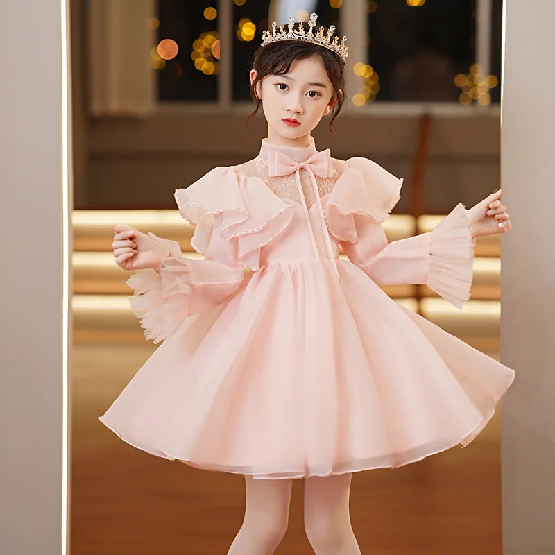 Baby Girls Pink Princess Ball Gown Cute Bow Beading Design Baptism Birthday Party Wedding Dresses For Children y530
Baby Girls Pink Princess Ball Gown Cute Bow Beading Design Baptism Birthday Party Wedding Dresses For Children y530