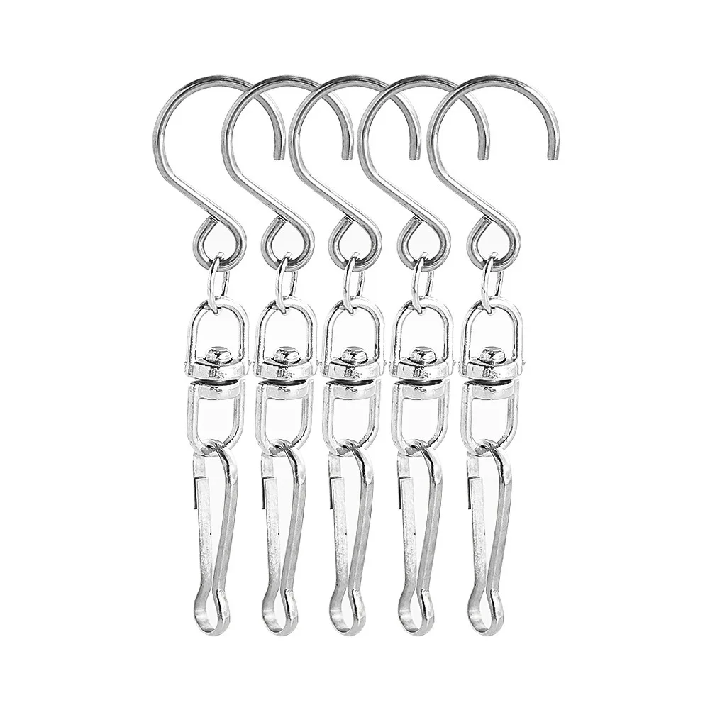 5PCS 5.5cm 360 Degree Swivel Hooks Clip for Hanging Wind Spinners Chimes Flower Pots Plants Bird Feeders Crystal Twisters S Hook
5PCS 5.5cm 360 Degree Swivel Hooks Clip for Hanging Wind Spinners Chimes Flower Pots Plants Bird Feeders Crystal Twisters S Hook
