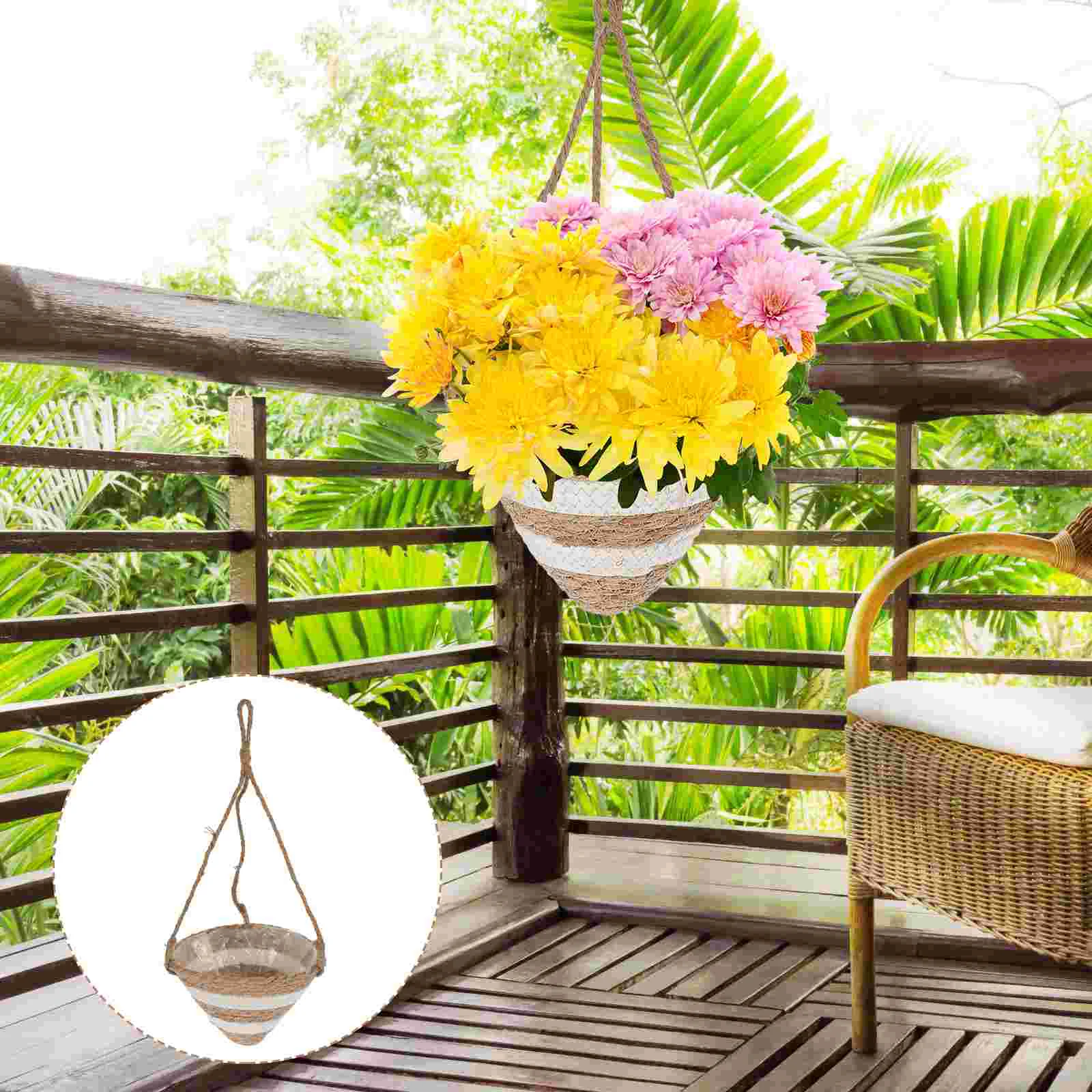 Woven Hanging Plant Pot Hanging Flower Pot Home Balcony Flowerpot Garden Flowerpot
Woven Hanging Plant Pot Hanging Flower Pot Home Balcony Flowerpot Garden Flowerpot