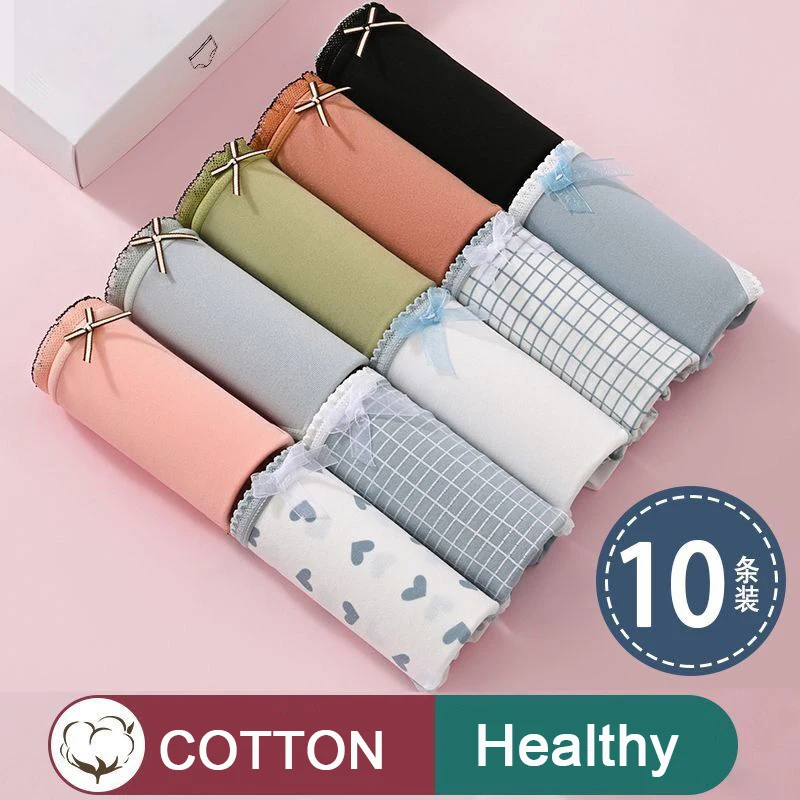 10 Pcs Underwear Women Plus Size Panties Girl Briefs Sexy Lingeries Female Cotton Briefs Underpants Solid Panty Womens Underwear
10 Pcs Underwear Women Plus Size Panties Girl Briefs Sexy Lingeries Female Cotton Briefs Underpants Solid Panty Womens Underwear