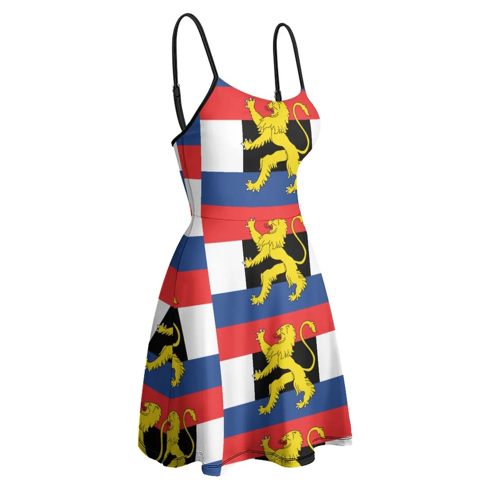 

Flag of Benelux Women's Sling Dress Premium Exotic Woman's Dress Humor Graphic Vacations Strappy Dress