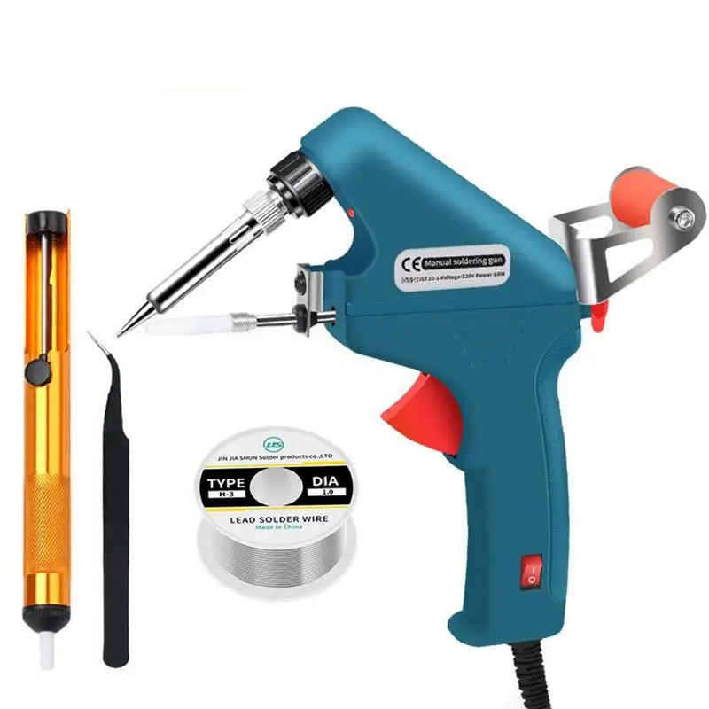 Welder Equipment Kit Welding Machine Hand-held Electric Automatic Tin Feeding 220V Repair Tools Soldering Iron Guns 60W
Welder Equipment Kit Welding Machine Hand-held Electric Automatic Tin Feeding 220V Repair Tools Soldering Iron Guns 60W