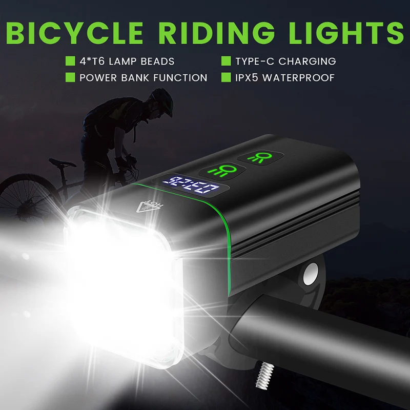 2023 New Bicycle Light Front 2000Lumen Bike Light 5000mAh Waterproof Flashlight USB Charging MTB Road Cycling Lamp Accessories
2023 New Bicycle Light Front 2000Lumen Bike Light 5000mAh Waterproof Flashlight USB Charging MTB Road Cycling Lamp Accessories