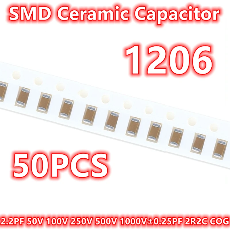 (50 шт.) оригинальный 1206 100 пФ 50 в 250 в 500 в 1000 В ± ПФ 2R2C COG SMD керамический конденсатор IC
(50 шт.) оригинальный 1206 100 пФ 50 в 250 в 500 в 1000 В ± ПФ 2R2C COG SMD керамический конденсатор IC