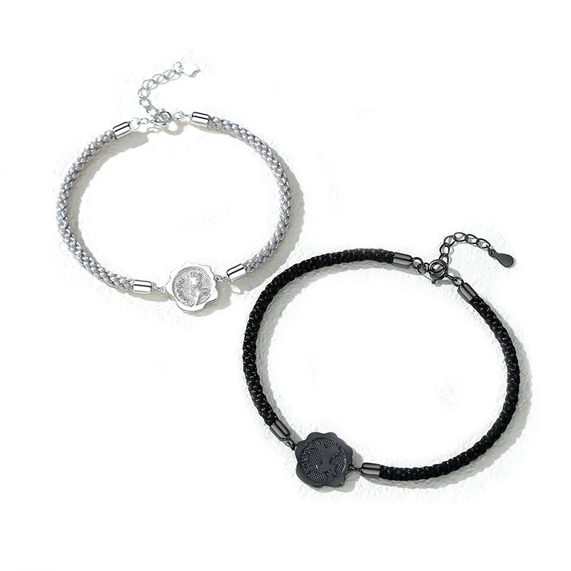 Cyue European Fine Prince Couple Rope Bracelet S925 Sterling Silver Geometric Valentine's Day For Women Gift
Cyue European Fine Prince Couple Rope Bracelet S925 Sterling Silver Geometric Valentine's Day For Women Gift