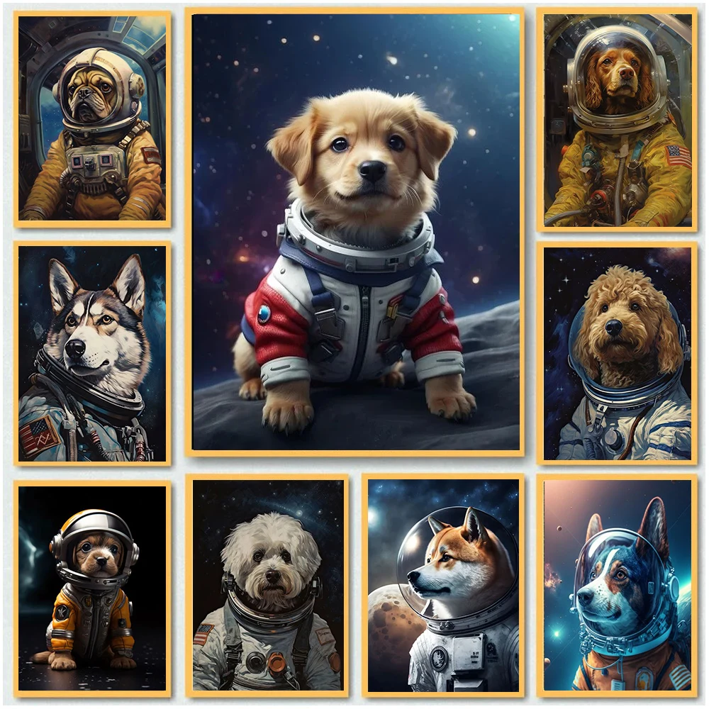 Canvas Painting Dogs Abstract Portraits Teddy Samoyed Astronaut Poster and Print Picture For Living Room Modern Home Decor
Canvas Painting Dogs Abstract Portraits Teddy Samoyed Astronaut Poster and Print Picture For Living Room Modern Home Decor
