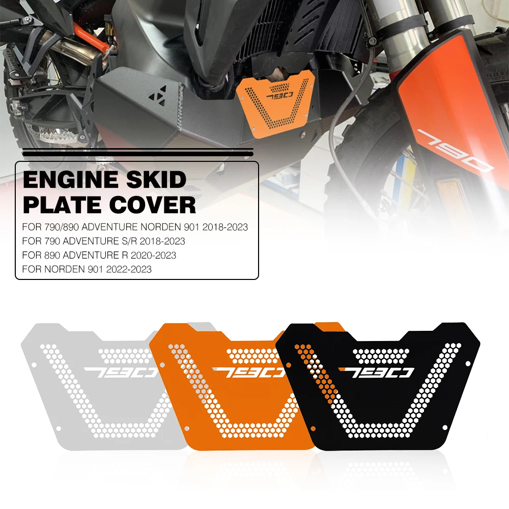 For 790 890 Adventure S/R ADV Motorcycle Aluminum 790 890 adv s / r 2018 - 2023 Engine Guard Cover Protector Crap Flap Protector
For 790 890 Adventure S/R ADV Motorcycle Aluminum 790 890 adv s / r 2018 - 2023 Engine Guard Cover Protector Crap Flap Protector