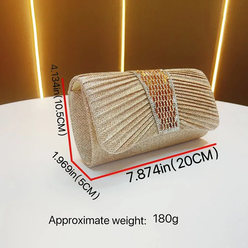 Luxury Design Clutch Women's Evening Bag Ladies Day Envelope Handbag Daily Clutch Wedding Party Bling Gold Chain Crossbody Bag Luxury Design Clutch Women's Evening Bag Ladies Day Envelope Handbag Daily Clutch Wedding Party Bling Gold Chain Crossbody Bag