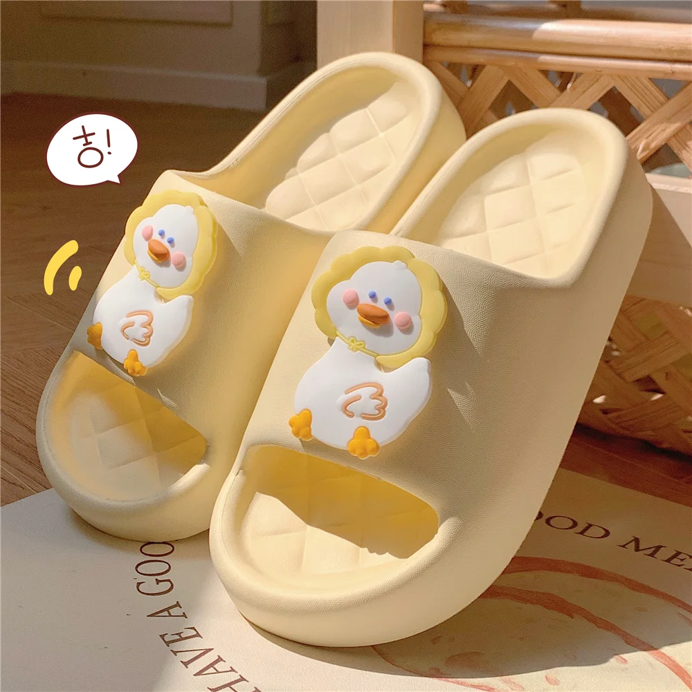 Women Summer Flip Flop Cute Cartoon Duck Slippers Couples Indoor Bathroom Anti-slip Outdoor Soft Thick Platform Beach Sandals
Women Summer Flip Flop Cute Cartoon Duck Slippers Couples Indoor Bathroom Anti-slip Outdoor Soft Thick Platform Beach Sandals