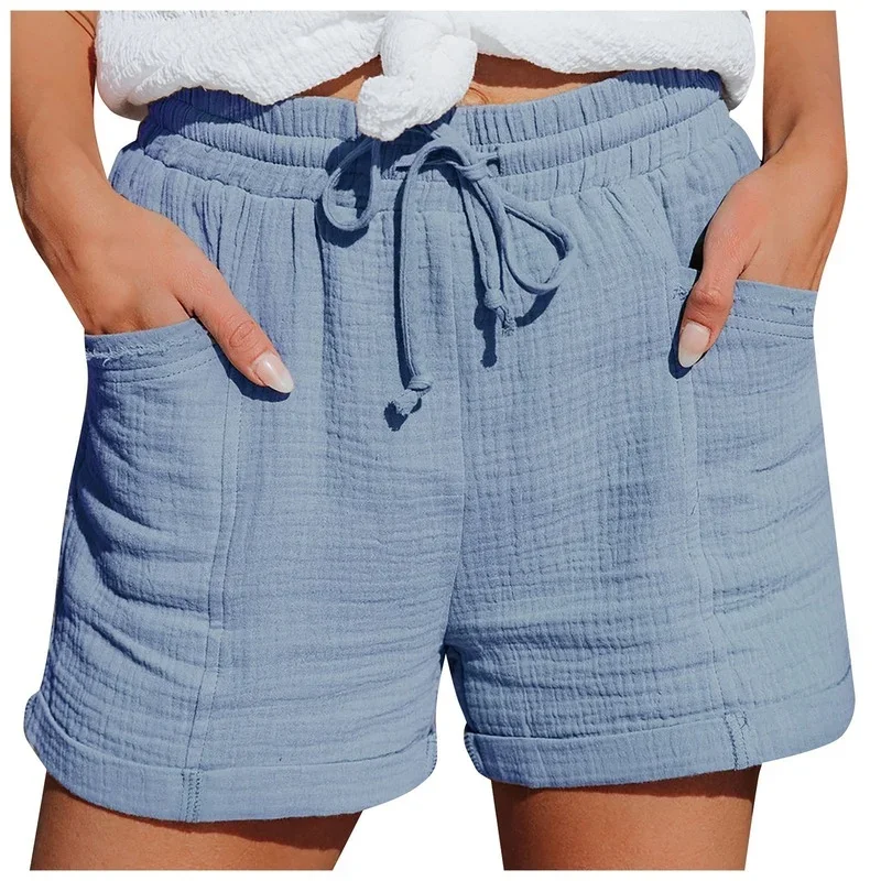 Women Loose High Street Lace Up Solid Casual Shorts 2024 New Summer High-waisted Female Fresh Wide-leg Pleated Shorts Streetwear
Women Loose High Street Lace Up Solid Casual Shorts 2024 New Summer High-waisted Female Fresh Wide-leg Pleated Shorts Streetwear
