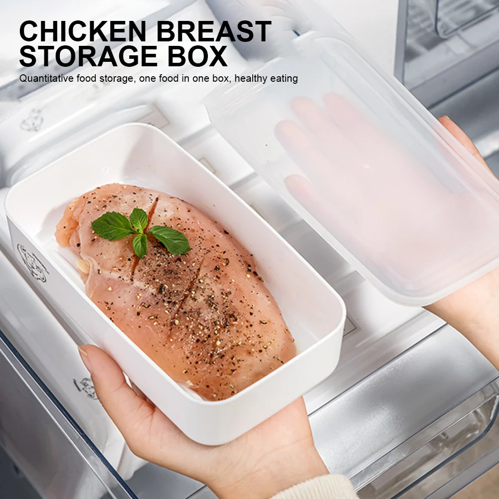 Plastikowy pojemnik wielokrotnego użytku na jedzenie mięsa z hermetyczną pokrywką do zamrażarki i kuchenki mikrofalowej - Wianko - 13