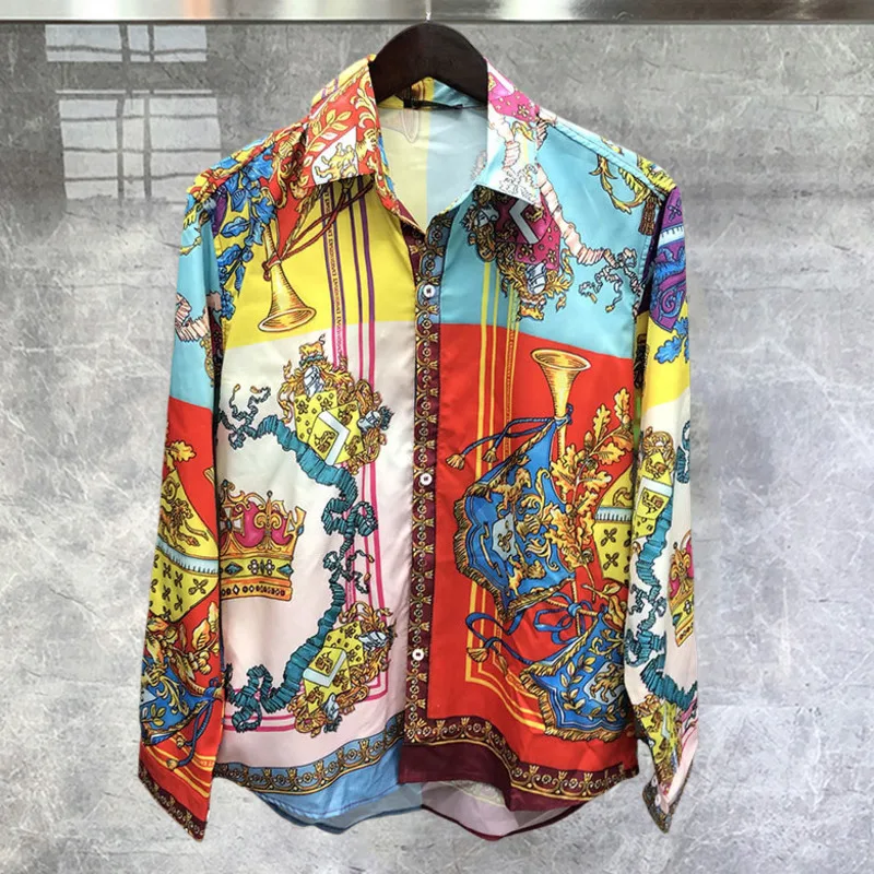 Fall Ethnic Retro Print Long Sleeves Hawaiian Beach Shirts Men Tops Streetwear Shirt Streetwear Hip Hop Chemise Hawaienne Homme
Fall Ethnic Retro Print Long Sleeves Hawaiian Beach Shirts Men Tops Streetwear Shirt Streetwear Hip Hop Chemise Hawaienne Homme