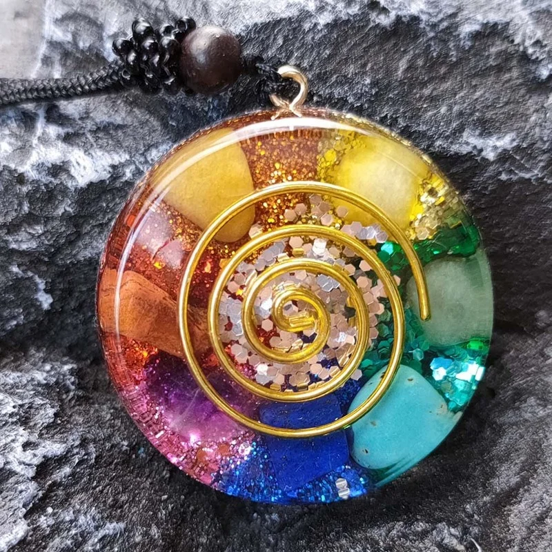 Orgonite Pendant Necklace Energy Generator Emf Protection Healing Crystal Sacred Geometry Chakra Necklaces Meditation Jewellry
Orgonite Pendant Necklace Energy Generator Emf Protection Healing Crystal Sacred Geometry Chakra Necklaces Meditation Jewellry