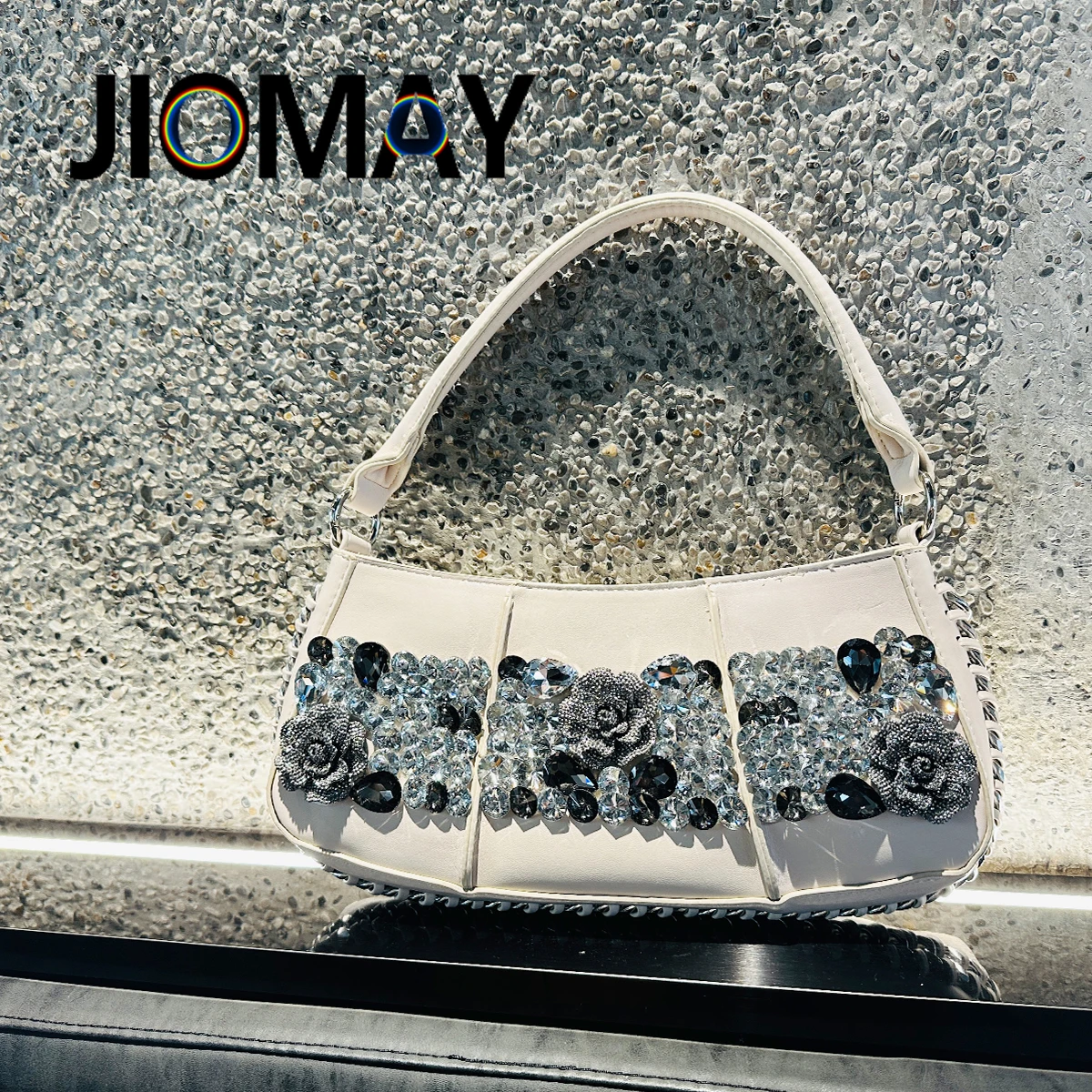 JIOMAY Ladies Gorgeous Handbag Diamond Shining Underarm Bag Dinner Bag Luxury Wedding Gift Bag
JIOMAY Ladies Gorgeous Handbag Diamond Shining Underarm Bag Dinner Bag Luxury Wedding Gift Bag