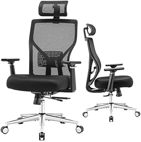 Office Chair,Mesh Computer Chair,Home Office Desk Chair with Seat Slider,Adjustable Headrest,Lumbar Support,3D Armrest,Tilt Func
Office Chair,Mesh Computer Chair,Home Office Desk Chair with Seat Slider,Adjustable Headrest,Lumbar Support,3D Armrest,Tilt Func
