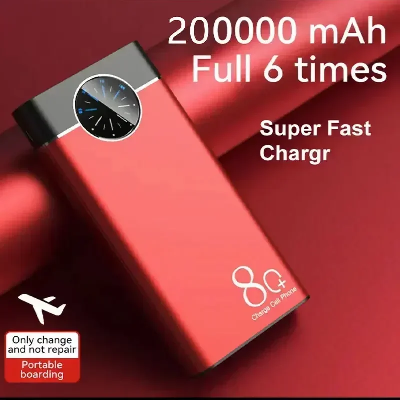 200000mAh Power Bank Super Fast Chargr PowerBank Portable Charger Digital Display External Battery Pack forIPhone Xiaomi Samsung
200000mAh Power Bank Super Fast Chargr PowerBank Portable Charger Digital Display External Battery Pack forIPhone Xiaomi Samsung