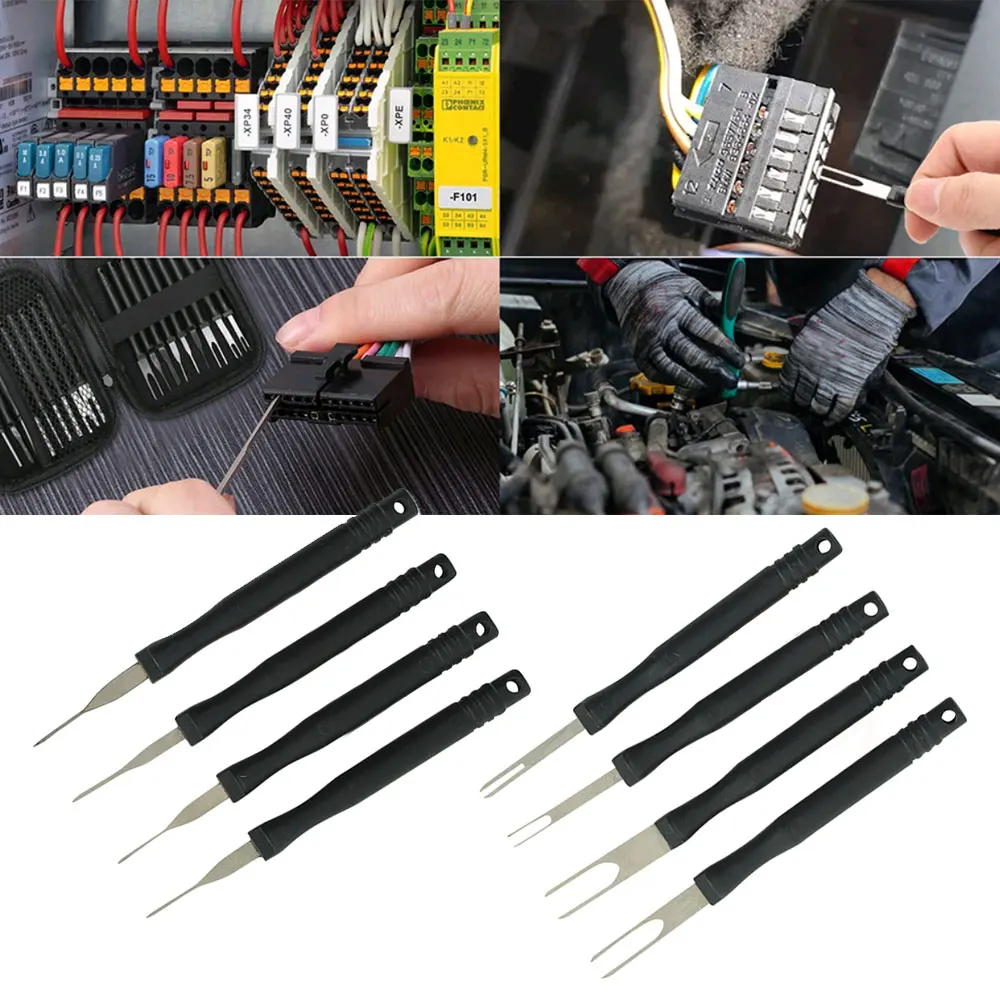 

1set Repair Electrical Remove Wire Puller Hand Car Repair Tools Car Plug Terminal Removal Tool Pin Needle Retractor Pick Puller