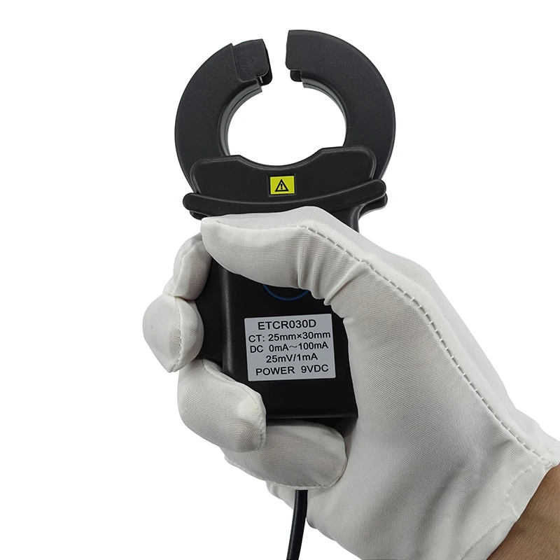 ETCR030D DC 10A Leakage Current Sensor Insulating Strength AC 3700V/ms CT Double-layer Shielding Technology Rated Power 20mA
ETCR030D DC 10A Leakage Current Sensor Insulating Strength AC 3700V/ms CT Double-layer Shielding Technology Rated Power 20mA