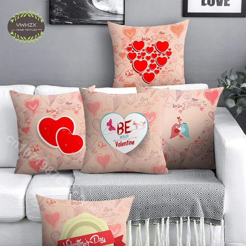 Lovely Heart Print Pillow Case Cushion Cover Living Room Sofa Pillowcase Decor 45*45 Valentine's Day Throw Pillows Gifts for Her
Lovely Heart Print Pillow Case Cushion Cover Living Room Sofa Pillowcase Decor 45*45 Valentine's Day Throw Pillows Gifts for Her