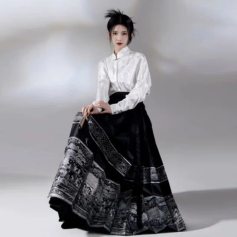 Dress Skirt Leisure Traditional Women Chinese Style Fashionable Horse Faced Light Ming Dynasty Universal Comfy
Dress Skirt Leisure Traditional Women Chinese Style Fashionable Horse Faced Light Ming Dynasty Universal Comfy