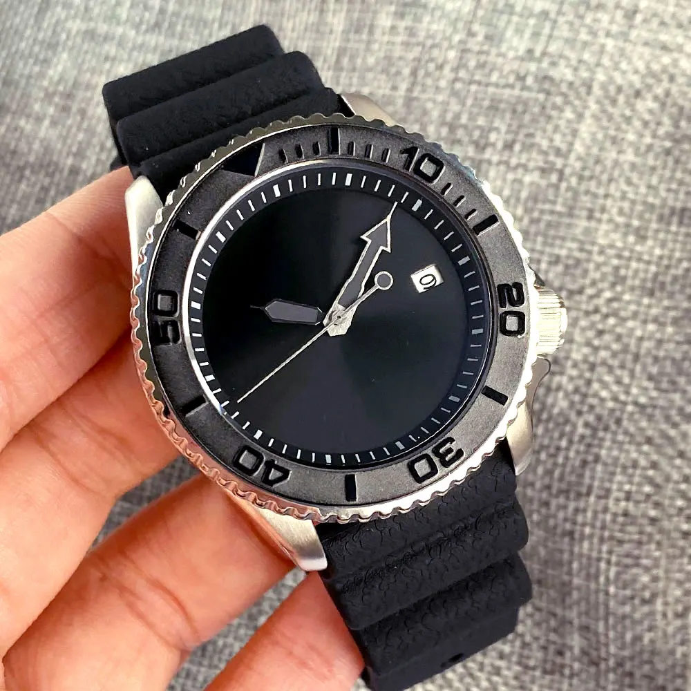 20bar Dive Steel Mechanical Men Watches Sterile Black Dial NH35 Movt 120clicks Bezel Sport Silicone Band 3.8 Crown Luxury Clock
20bar Dive Steel Mechanical Men Watches Sterile Black Dial NH35 Movt 120clicks Bezel Sport Silicone Band 3.8 Crown Luxury Clock