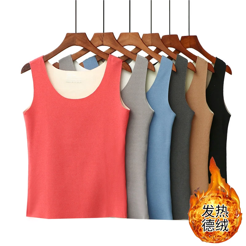 Plus Size Winter Autumn Women Thermal Tank Top Hotskin Warm Tees Inner Fleece Velvet Soft Bottoming Vest Light Underwear 2023
Plus Size Winter Autumn Women Thermal Tank Top Hotskin Warm Tees Inner Fleece Velvet Soft Bottoming Vest Light Underwear 2023