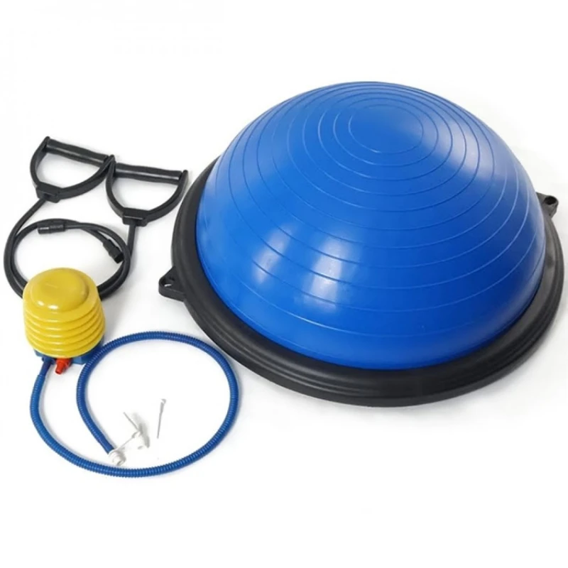 Half balance stability ball high quality indoor training with lifting rope and Pump
Half balance stability ball high quality indoor training with lifting rope and Pump