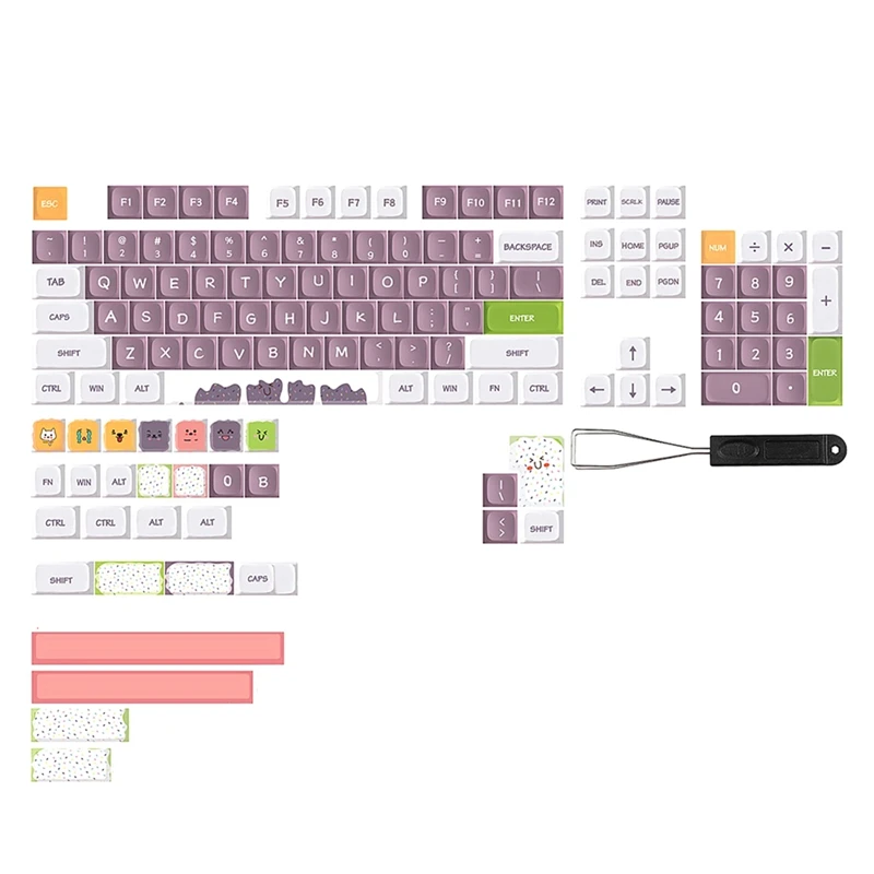 135-Key PBT Key Cap XDA Ball Cap 7U Space Bar Split Space Bar Cap Five-Sided Sublimation Key For Mechanical Keyboard
135-Key PBT Key Cap XDA Ball Cap 7U Space Bar Split Space Bar Cap Five-Sided Sublimation Key For Mechanical Keyboard