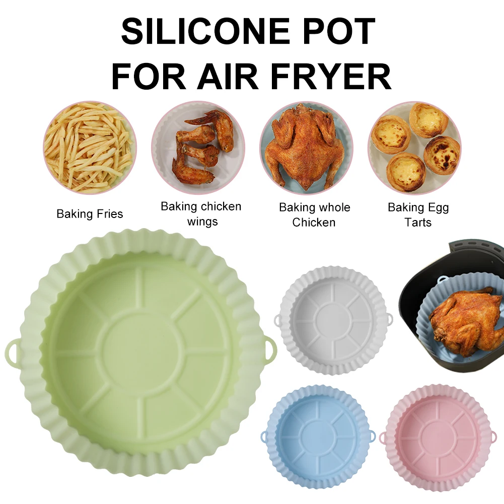 Air Fryer Silicone Pot Reusable Air fryer Oven Accessories Replacement of Paper Liners Heat Resistant Air fryer Silicone Liner
Air Fryer Silicone Pot Reusable Air fryer Oven Accessories Replacement of Paper Liners Heat Resistant Air fryer Silicone Liner