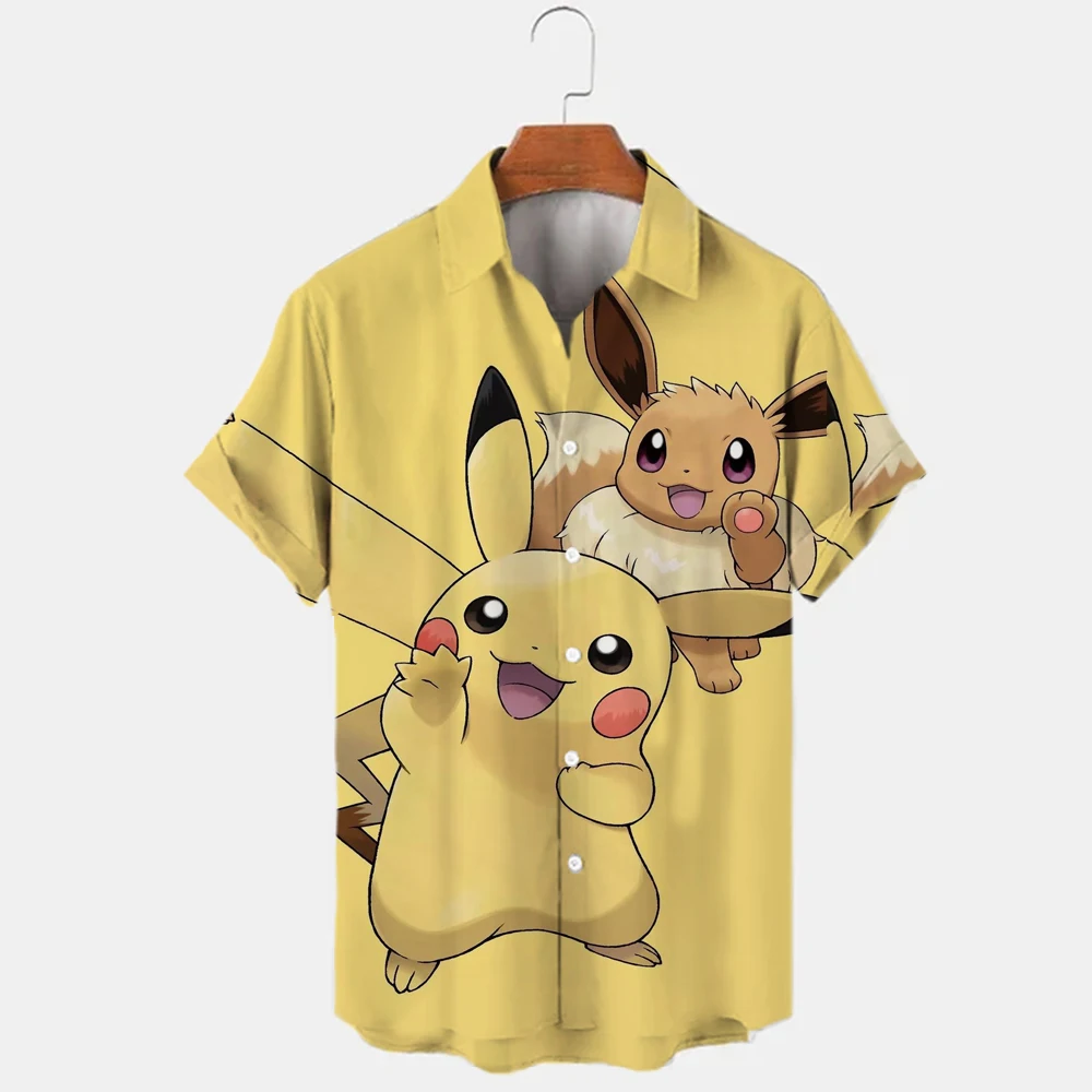 Men's Shirts Summer Short Sleeves Men's Shirts Casual Short Sleeves Unisex Fashion Tops Cartoon Pikachu T-Shirts
Men's Shirts Summer Short Sleeves Men's Shirts Casual Short Sleeves Unisex Fashion Tops Cartoon Pikachu T-Shirts