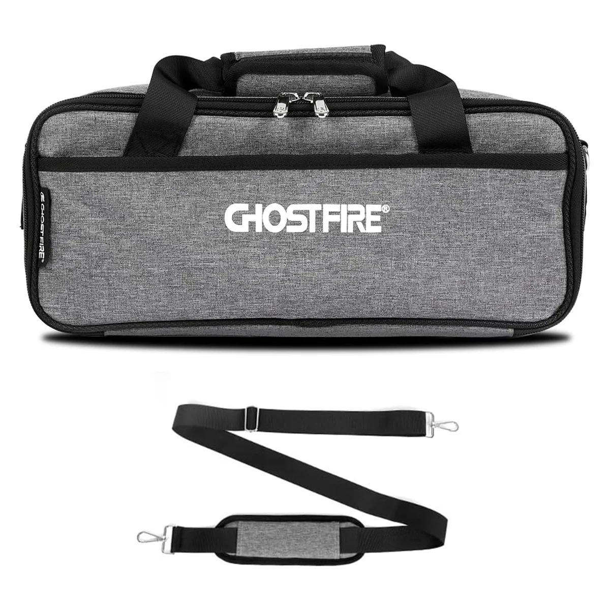 

Ghost Fire Guitar Pedal Board Bag Accessory Storage Bag Carry Case 14.9x6.3x3.9in Effect Pedalboard Bag