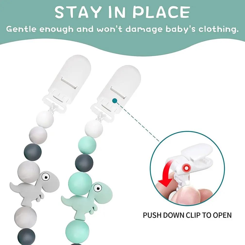 Pacifiers Clips Holder Silicone Beaded Lanyard Teething Relief Teether Toys For Infant Boys Girls Newborn
Pacifiers Clips Holder Silicone Beaded Lanyard Teething Relief Teether Toys For Infant Boys Girls Newborn