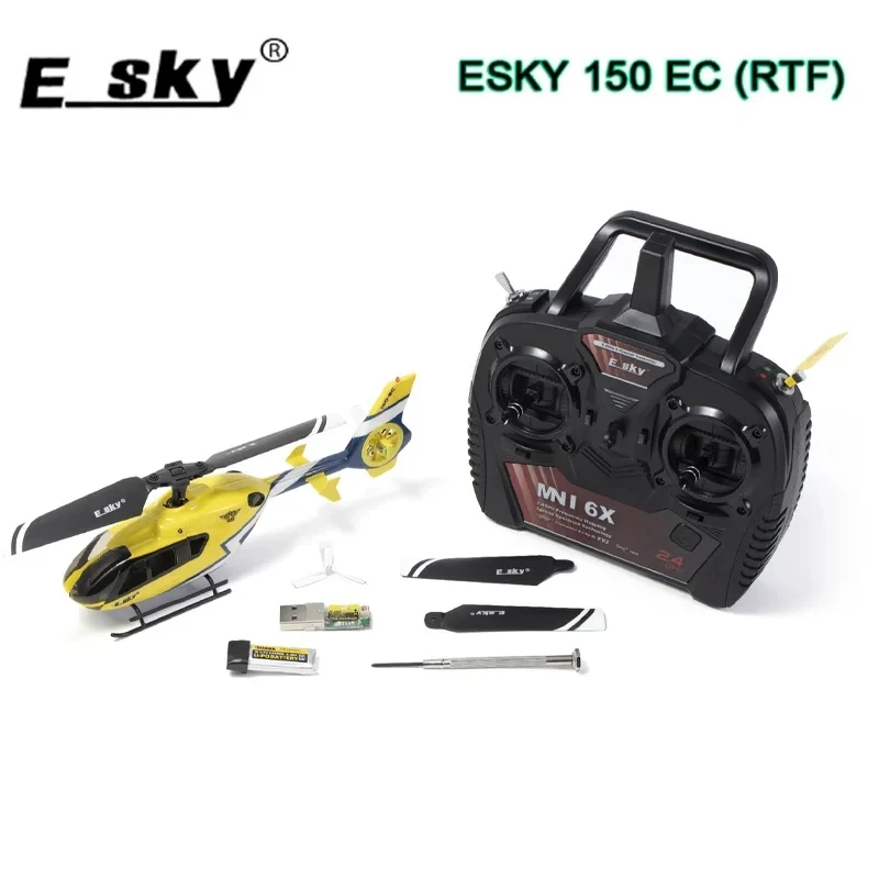 

Esky 150ec Mini Scale 6 Dof Fxz Flight Controller Altitude Hold Flybarless Rc Helicopter Rtf Ec135 For Children Outdoor Toy